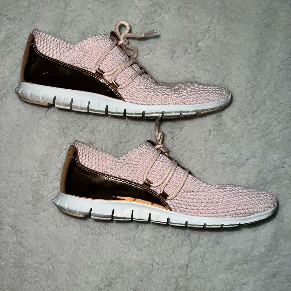 Cole Haan ZeroGrand Pink Quilted Sneakers - size 8.5